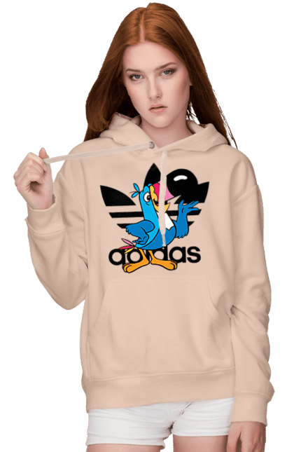 Women's hoodie with prints Adidas Toucan Sam. Adidas, froot loops, mascot, toucan sam. 2070702