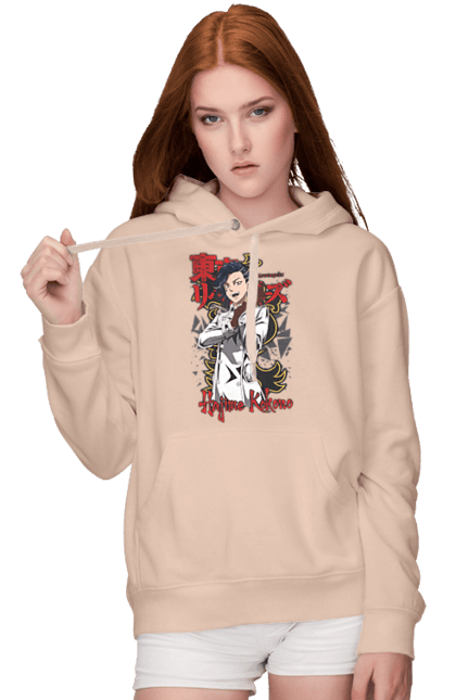 Women's hoodie with prints Tokyo Revengers Hajime Kokonoi. Anime, black dragon, film, hajime kokonoi, manga, tokyo manji gang, tokyo revengers, tv series. 2070702