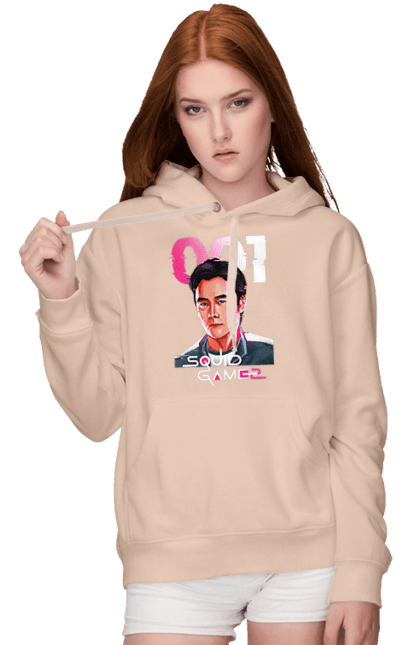 Women`s hoodie with prints Squid Game Hwang In ho. 001, front man, hwang in-ho, netflix, player 001, squid game, tv series. 2070702