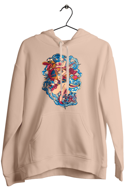 Women's hoodie with prints One Piece Nami. Anime, cat burglar, manga, nami, one piece, straw hat pirates. 2070702