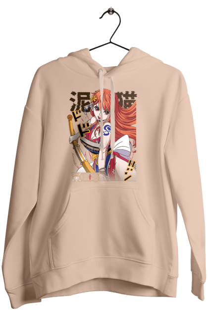 Women's hoodie with prints One Piece Nami. Anime, cat burglar, manga, nami, one piece, straw hat pirates. 2070702