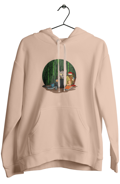 Жіноче худі з принтом "Кіт програміст". Angular, c, css, html, it, javascript, jquery, php, python, react, svelt, vue, айтишник, айті, гумор, код, кодувати, прогер, програміст, програмісти, ти ж, ти ж програміст, тиж програміст. 2070702