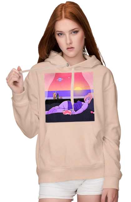 Фиолетовая Девушка На Отдыхе