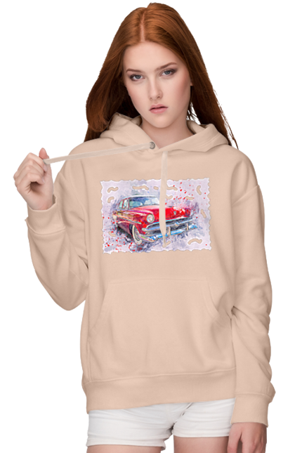 Women`s hoodie with prints Car gas. Car, car gas, gas, road, victory, wheel. 2070702