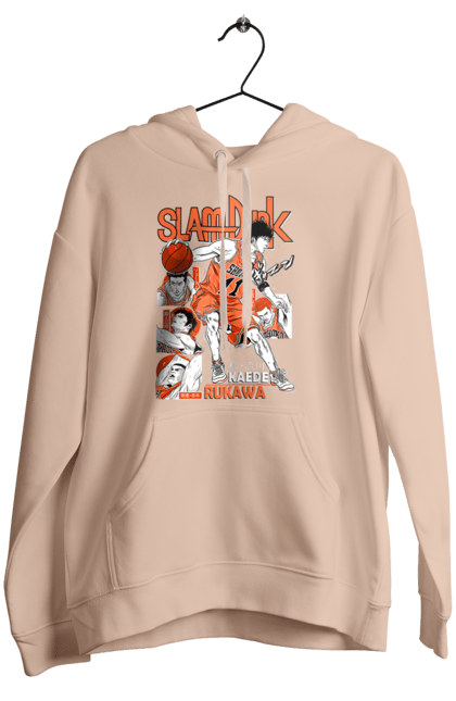 Women's hoodie with prints Slam Dunk Kaede Rukawa. Anime, basketball, comedy, kaede rukawa, manga, school, shonen, slam dunk, sports anime. 2070702