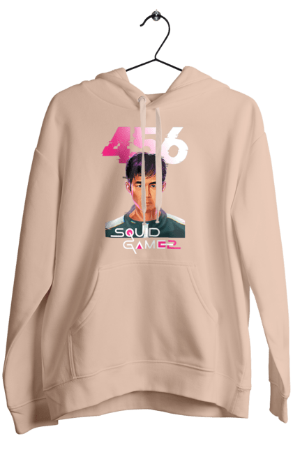 Women`s hoodie with prints Squid Game Seong Gi hun. 456, netflix, player 456, seong gi hun, seong gi-hun, squid game, tv series. 2070702