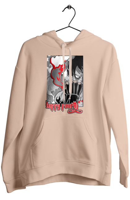 Women's hoodie with prints One Piece Luffy. Anime, luffy, manga, monkey de luffy, one piece, pirates. 2070702