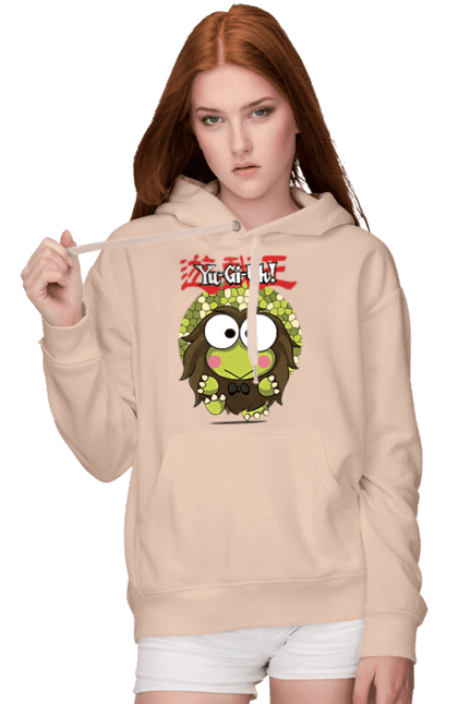 Women's hoodie with prints Yu Gi Oh! Keroppi. Brand, character, hello kitty, keroppi, yu gi oh, yugio. 2070702