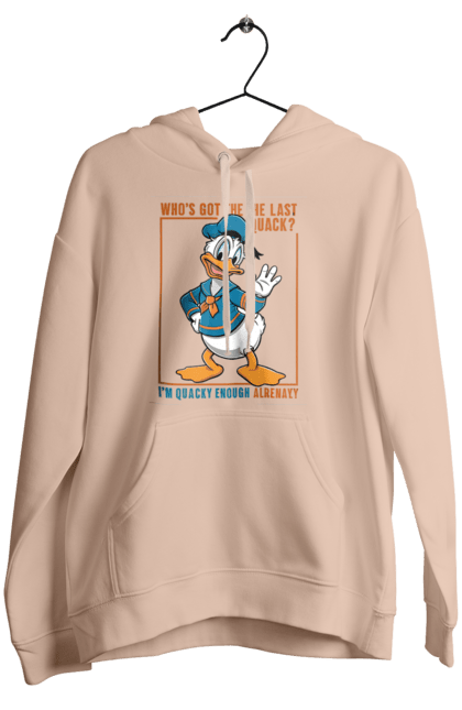 Women's hoodie with prints Donald Duck. Animated series, cartoon, disney, donald duck. 2070702