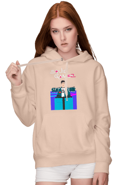 Women`s hoodie with prints Squid Game Seong Gi hun. 456, netflix, player 456, seong gi hun, seong gi-hun, squid game, tv series. 2070702