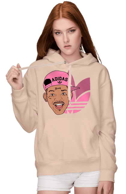 Women's hoodie with prints Adidas Will Smith. Actor, adidas, movie, role, will smith. 2070702