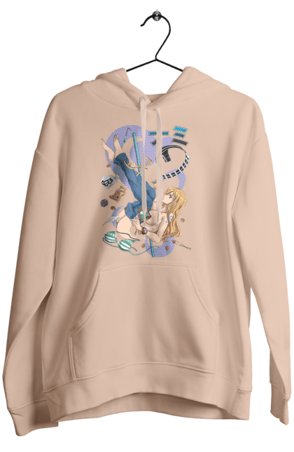 Women's hoodie with prints One Piece Nami. Anime, cat burglar, manga, nami, one piece, straw hat pirates. 2070702