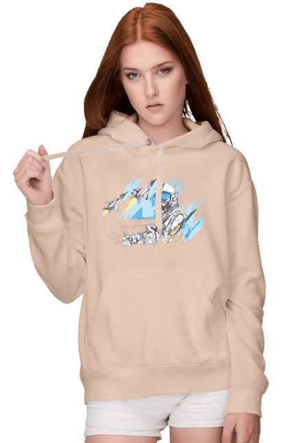 Women`s hoodie with prints Glory to the armed forces of Ukraine. Brand, defender`s day, glory ssu, gratitude, ukrposhta. 2070702