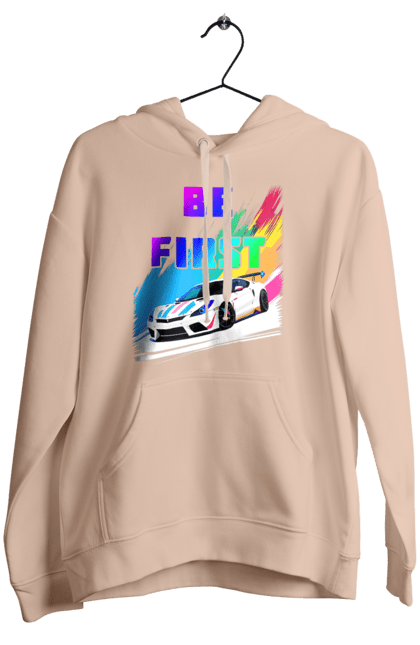 Жіноче худі з принтом "Гонка". Автомобільний, гонка, спортивна машина, спортивний автомобіль. 2070702