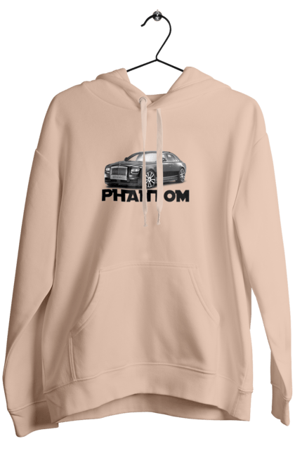 Жіноче худі з принтом "Рнолс ройс". Авто, автомобіль, люкс клас, ролс ройс, седан, фантом. 2070702