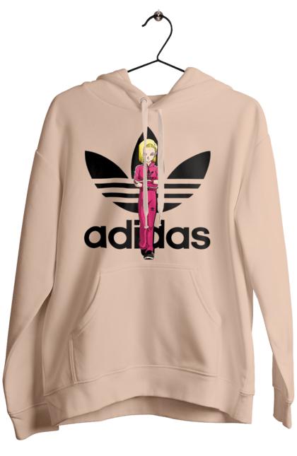 Жіноче худі з принтом "Adidas Андроїд 18". Adidas, android 18, dragon ball, адідас, андроїд 18, аніме, вбивця, кіборг, манга, перли дракона. 2070702