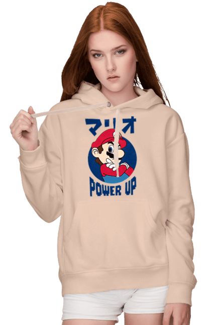 Women's hoodie with prints The Super Mario Bros.. Character, game, mario, mario bros, nintendo, super mario bros. 2070702