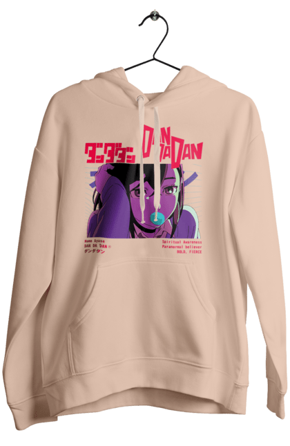 Women`s hoodie with prints Dandadan Momo Ayase. Anime, ayase, dandadan, manga, momo, momo ayase. 2070702
