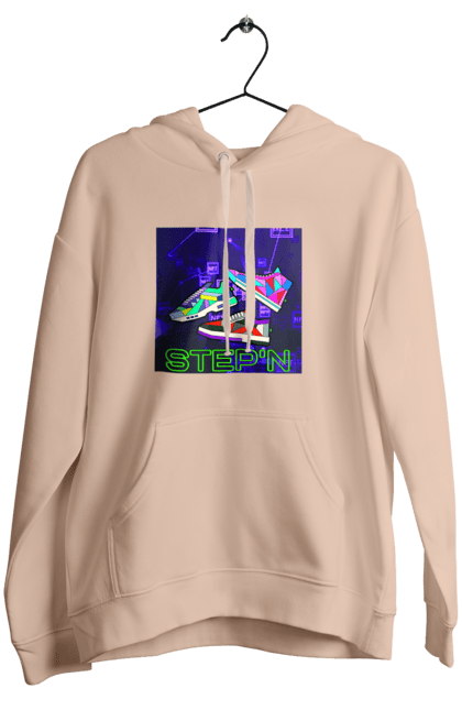 Women`s hoodie with prints Step`n. Crypt, cryptocurrencies, nft, nft sneakers, solana, stepn, virtual crosses. 2070702