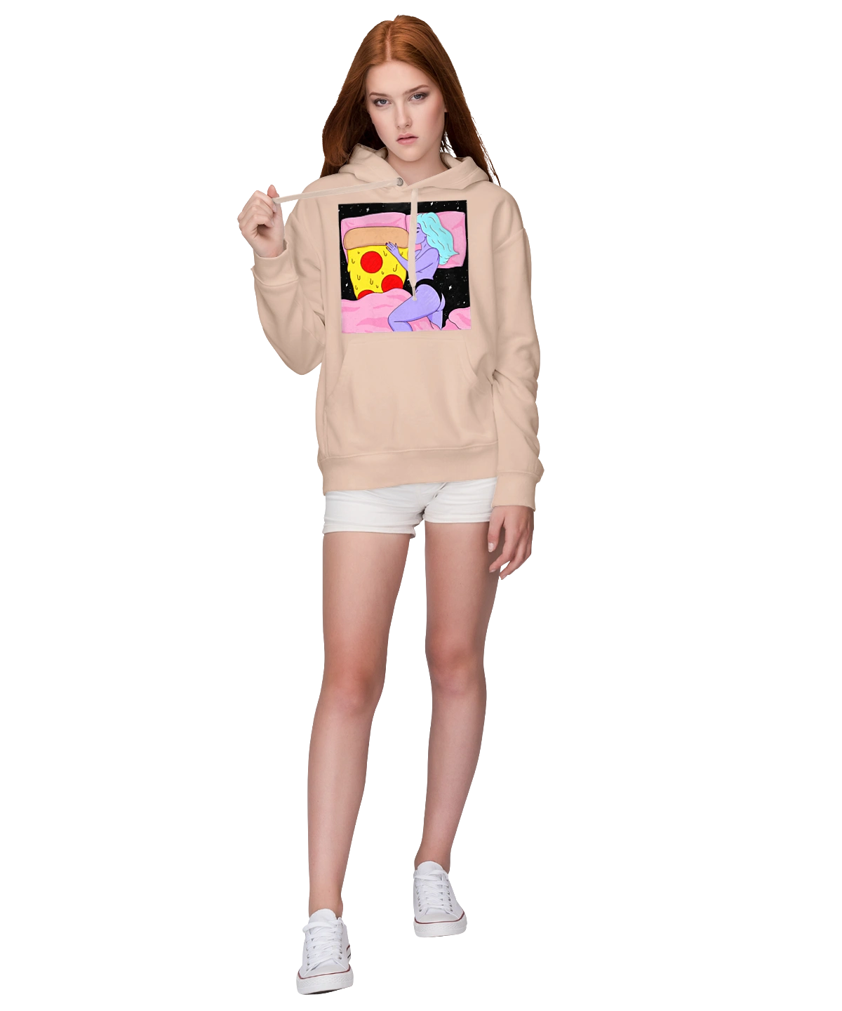 Фіолетова Дівчина І Піца