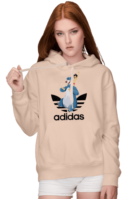 Жіноче худі з принтом "Adidas Мауглі". Adidas, mowgli, адідас, книга, книга джунглів, мауглі, мультфільм. 2070702