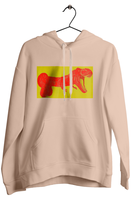 Women`s hoodie with prints Member Dinosaur. Dinosaur, member, pisyun. 2070702
