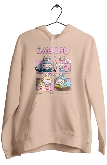 Women`s hoodie with prints Labubu`s Dream. Labubu, toys, weird cute. 2070702