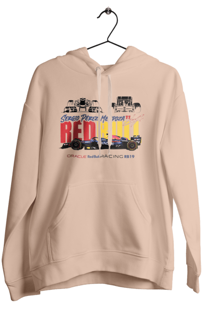 Women's hoodie with prints Red Bull Racing RB19. Auto, automobile, bolide, car, formula 1, race, red bull, sport. 2070702