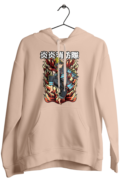 Women's hoodie with prints Fire Force Shinra Kusakabe. Anime, fire force, manga, shinra, shinra kusakabe. 2070702