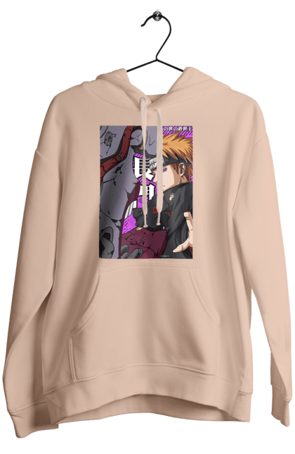 Women's hoodie with prints Naruto Yahiko. Akatsuki, anime, character, manga, naruto, ninja, pain, tv series, yahiko. 2070702