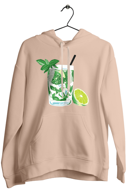 Women`s hoodie with prints Mojito And Lemon Drink. Drink, lemon, mojito. 2070702