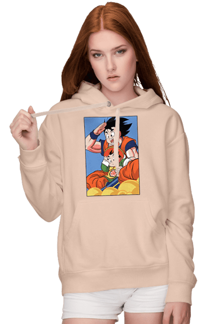 Женское худи с принтом Жемчуг дракона Гохан. Anime, dragon ball, goku, manga, аниме, гоку, гохан, жемчуг дракона, манга. 2070702