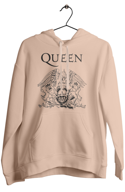 Жіноче худі з принтом "Queen". Queen, глем рок, група, квін, музика, поп рок, рок, хард рок. 2070702