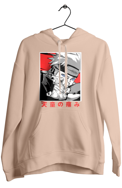 Women's hoodie with prints Naruto Yahiko. Akatsuki, anime, character, manga, naruto, ninja, pain, tv series, yahiko. 2070702