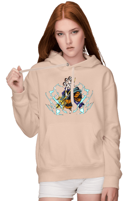 Women's hoodie with prints One Piece Enel. Anime, enel, god, manga, one piece, straw hat pirates. 2070702