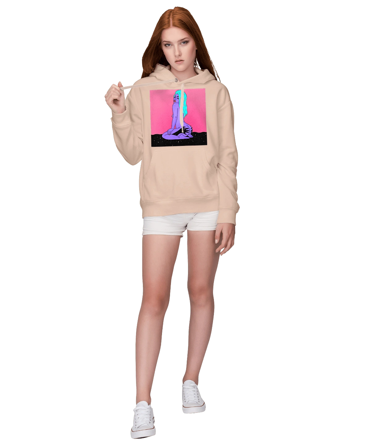 Purple Girl In Hands