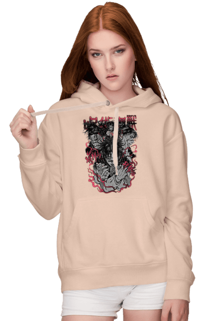 Women's hoodie with prints Jujutsu Kaisen Choso. Anime, choso, dark fantasy, manga, mystic. 2070702