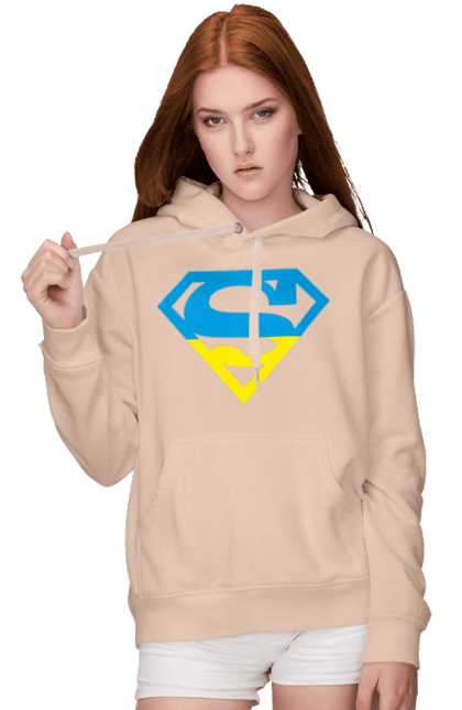 Women`s hoodie with prints Ukraine super. Super, symbolism, ukraine. 2070702