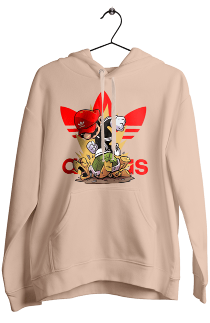 Women's hoodie with prints Adidas Mario. Adidas, character, game, mario, mario bros, nintendo, super mario bros. 2070702