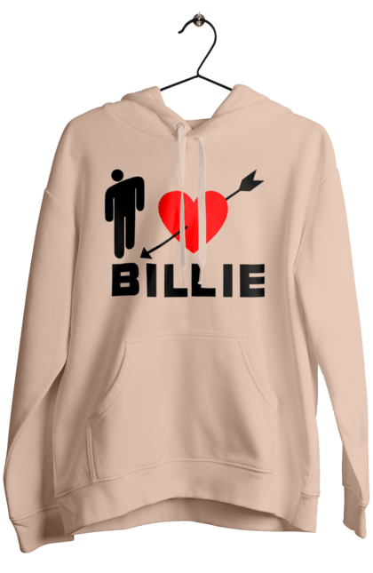 Жіноче худі з принтом "Біллі Айліш". Біллі айліш, логотип біллі айліш, принт біллі айліш, співачка біллі айліш. 2070702