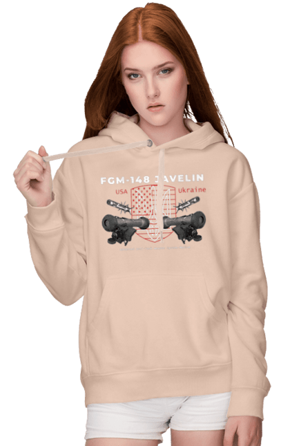 Women`s hoodie with prints FGM 148 Javelin. Caesar, himars, javelin, nlaw, patriot, weapons, zaluzhny. 2070702