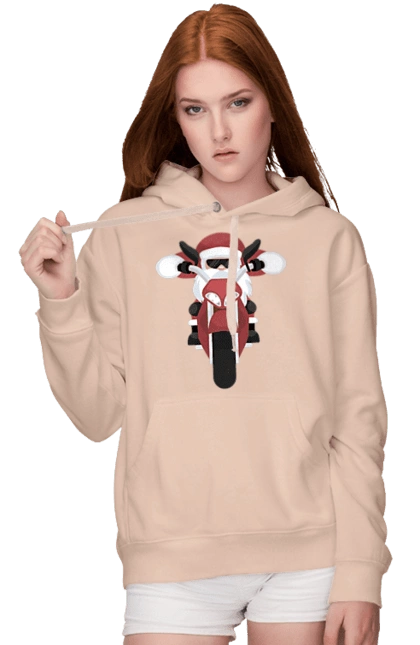 Santa on a motorcycle