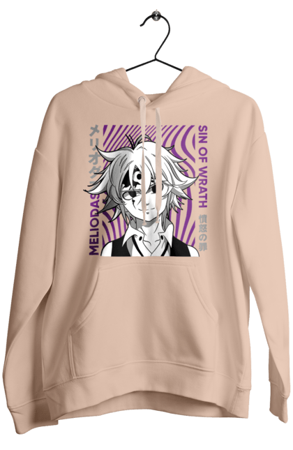 Women's hoodie with prints Seven Deadly Sins Meliodas. Anime, dragon sin, manga, meliodas, seven deadly sins. 2070702