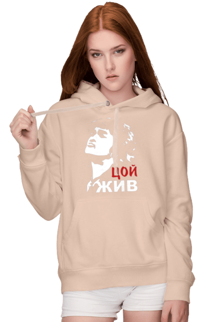 Жіноче худі з принтом "Віктор Цой". Виктор цой, віктор цой, группа кино, кино, метал, музыка, рок, цой, цой жив. futbolka.stylus.ua