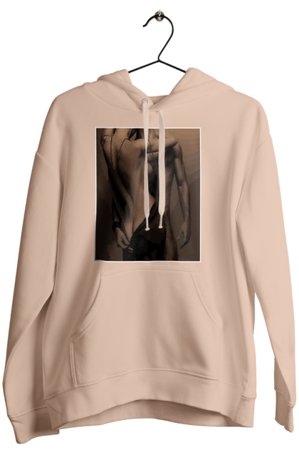 Women`s hoodie with prints Intrigue. Delight, intrigue, love, man and woman, reciprocity, sex. 2070702