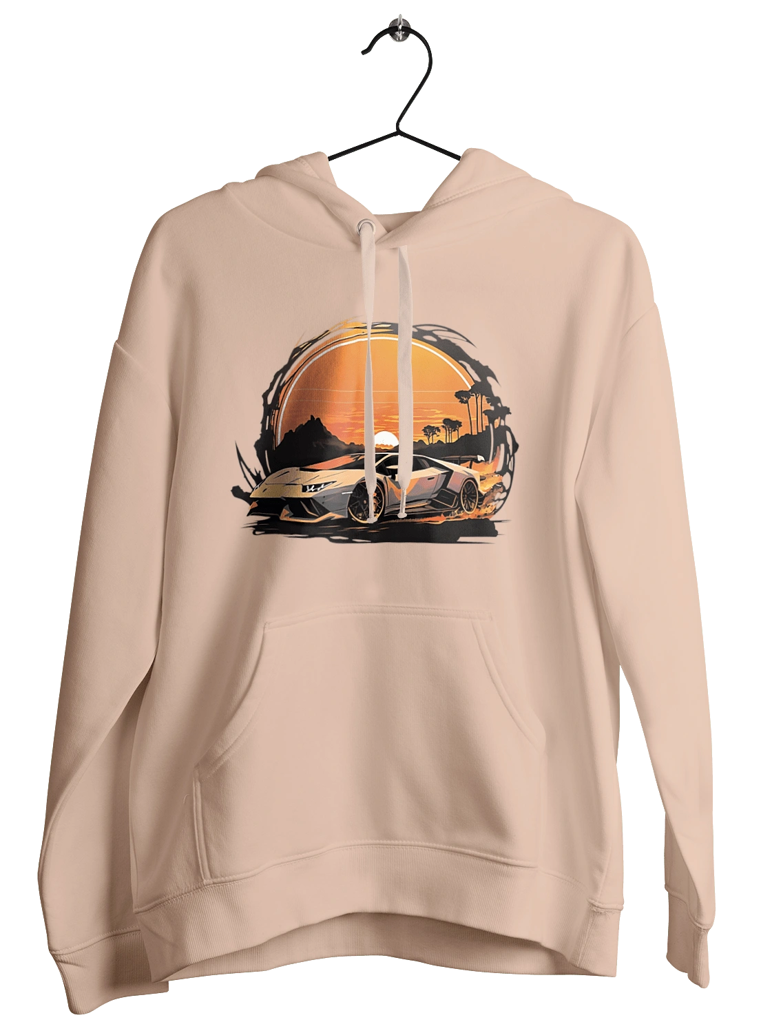 Lamborghini at sunset