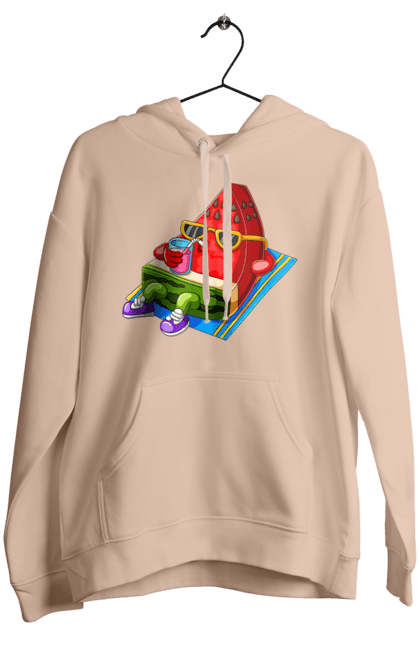 Women`s hoodie with prints Watermelon Drinks Cocktail. Cocktail, summer, watermelon. 2070702