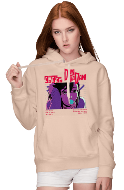 Women`s hoodie with prints Dandadan Momo Ayase. Anime, ayase, dandadan, manga, momo, momo ayase. 2070702