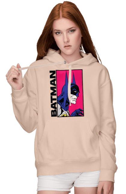 Women's hoodie with prints Batman. Batman, bruce wayne, comics, dark knight, dc comics, justice league, movie, superhero. 2070702