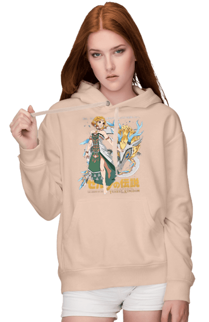 Women's hoodie with prints The Legend of Zelda Princess Zelda. Legend of zelda, nintendo, princess, princess zelda, zelda. 2070702